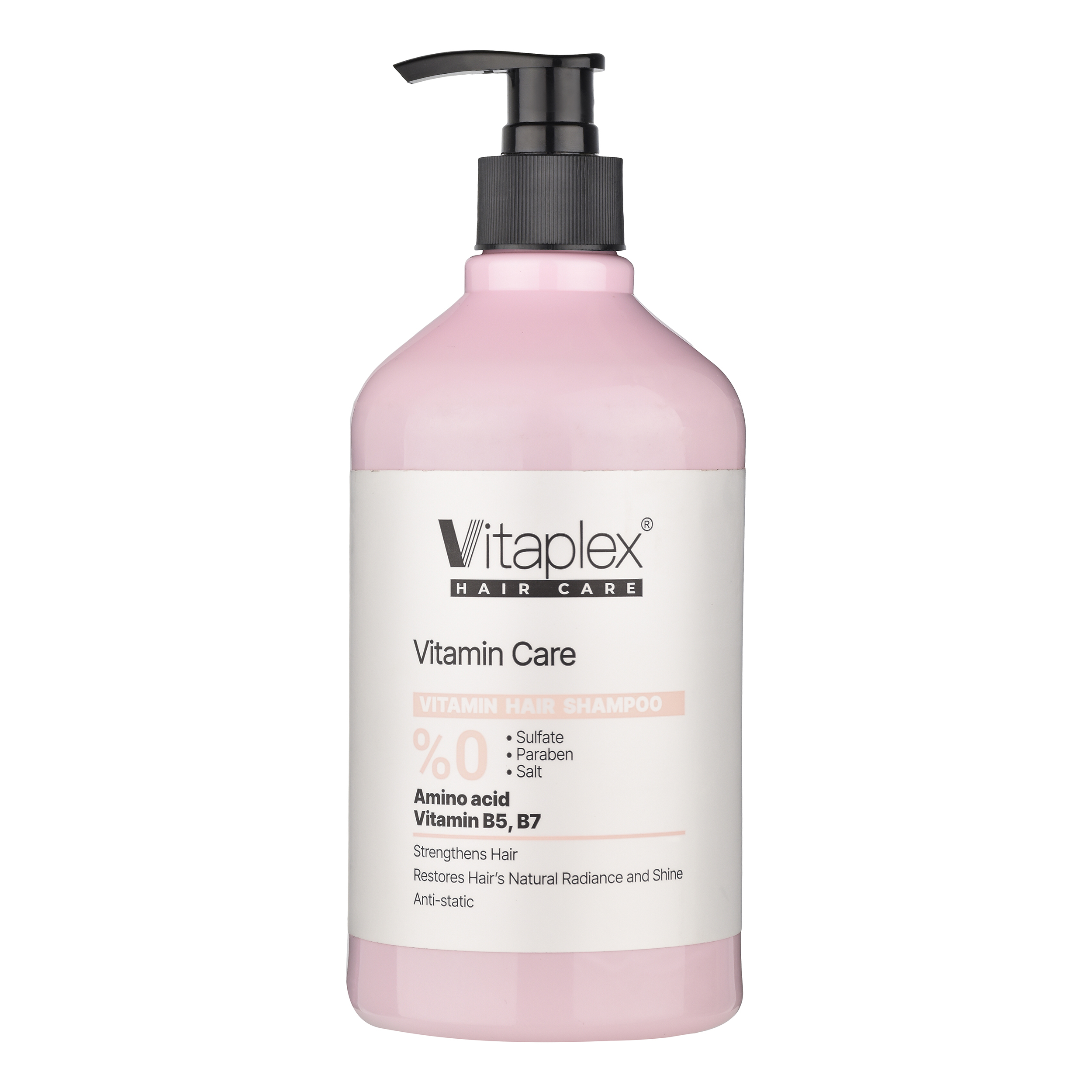 شامپو مو ویتاپلکس مدل Vitamin Care 01 مناسب موهای خشک و معمولی حجم 500 میلی لیتر