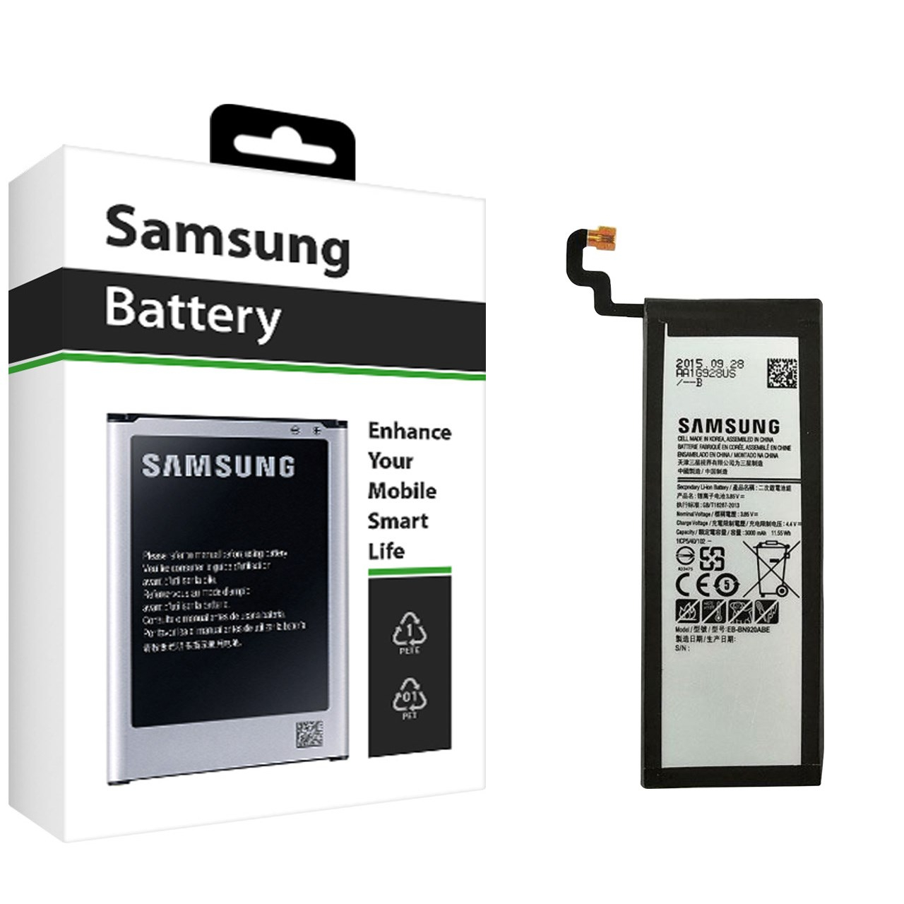 باتری موبایل مدل EB-BN920ABE با ظرفیت 3000mAh مناسب برای گوشی موبایل سامسونگ Galaxy Note 5