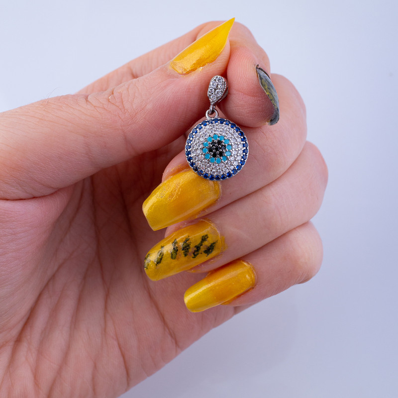 گردنبند نقره زنانه مدل چشم نظر AMT_M080 گردنبند نقره زنانه مدل چشم نظر AMT_M080