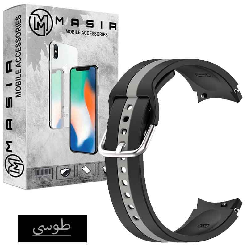 بند مسیر مدل Silic Dual Color مناسب برای ساعت هوشمند سامسونگ Galaxy Watch 4 Classic 46 mm -  - 8