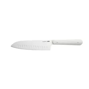 چاقو آشپزخانه  با تیغه  استیل و دسته پلاستیکی برگهف مدل Santoku Leo GLINTS