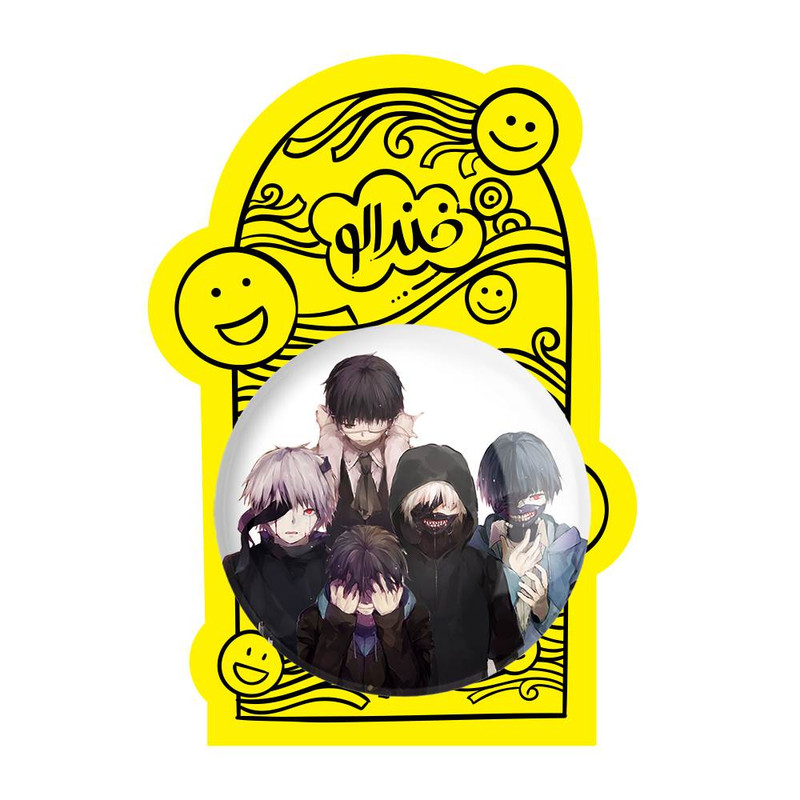 آینه جیبی خندالو مدل کانکی کن انیمه توکیو غول Tokyo Ghoul  کد 11902