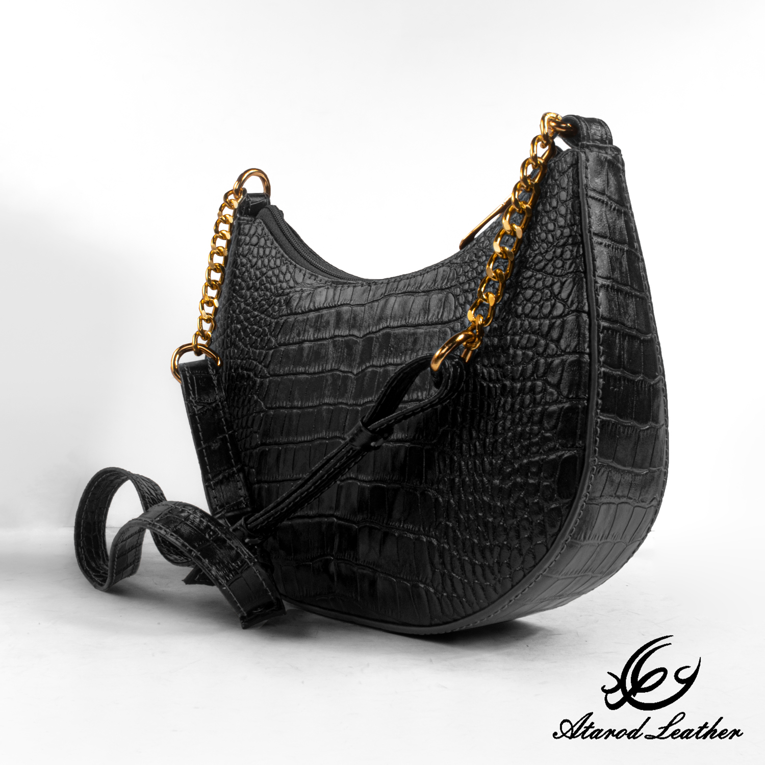 کیف رودوشی زنانه چرم عطارد مدل چرم طبیعی کد PUR01