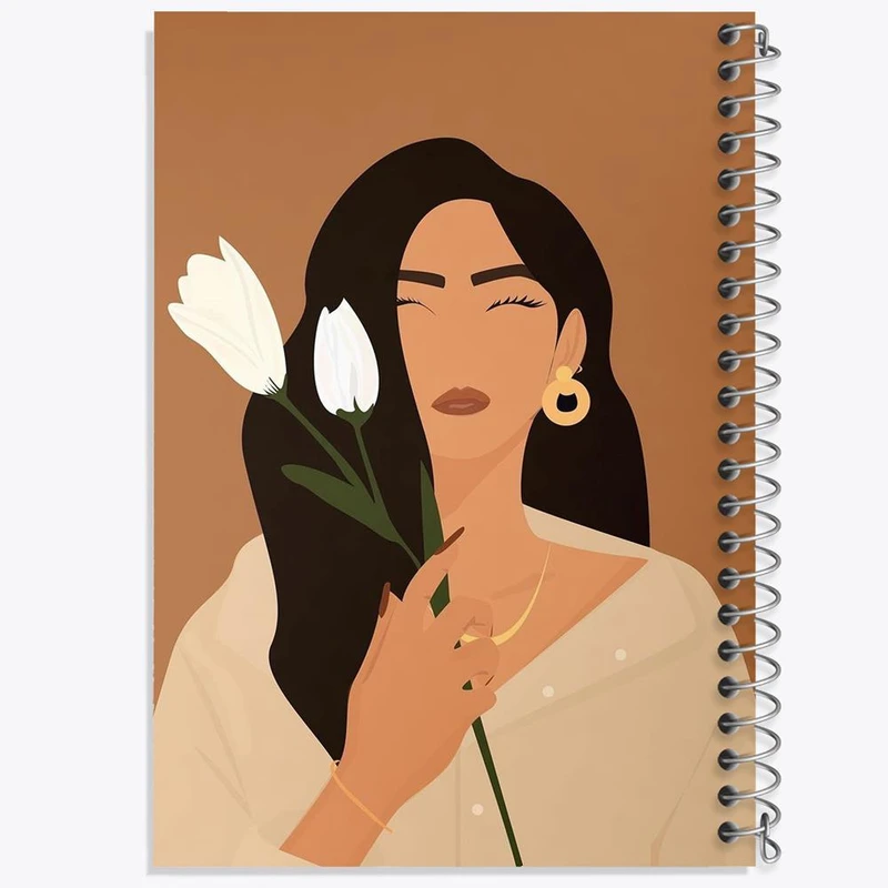 دفتر مشق 100 برگ خندالو طرح مینیمال دخترانه کد 28696