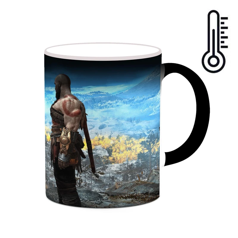 ماگ حرارتی کاکتی طرح گاد آف وار God Of War مدل mgh40957