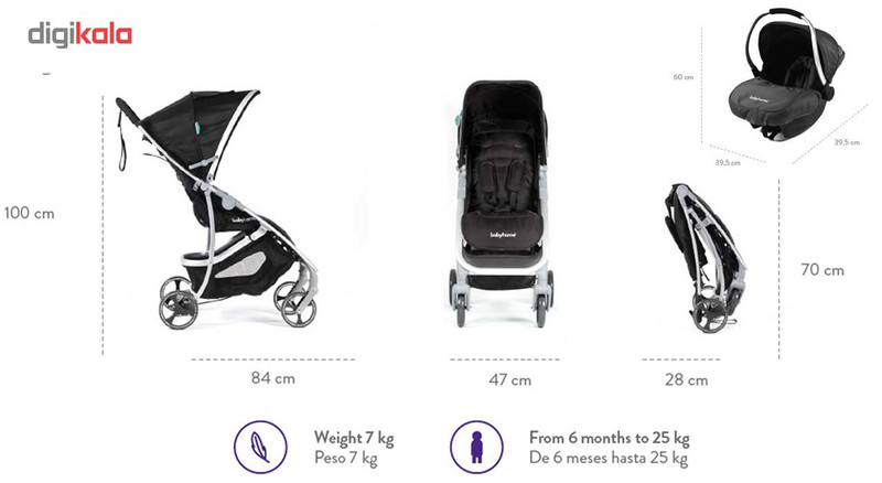 سرویس کالسکه بیبی هوم مدل ایموشن 40301