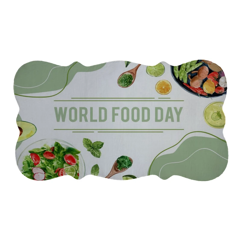 پادری طرح WORLD FOOD DAY کد 8089 سایز 110×60 سانتی متر