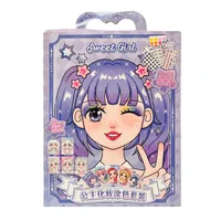 بازی آموزشی مدل آرایشی و آبرنگ دختر عروسکی مجموعه 17 عددی