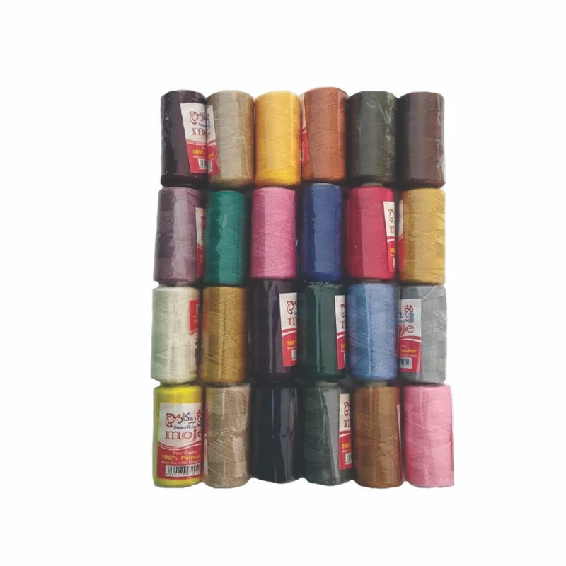 نخ خیاطی موج طرح روکار کد 24ROD مجموعه 24 عددی