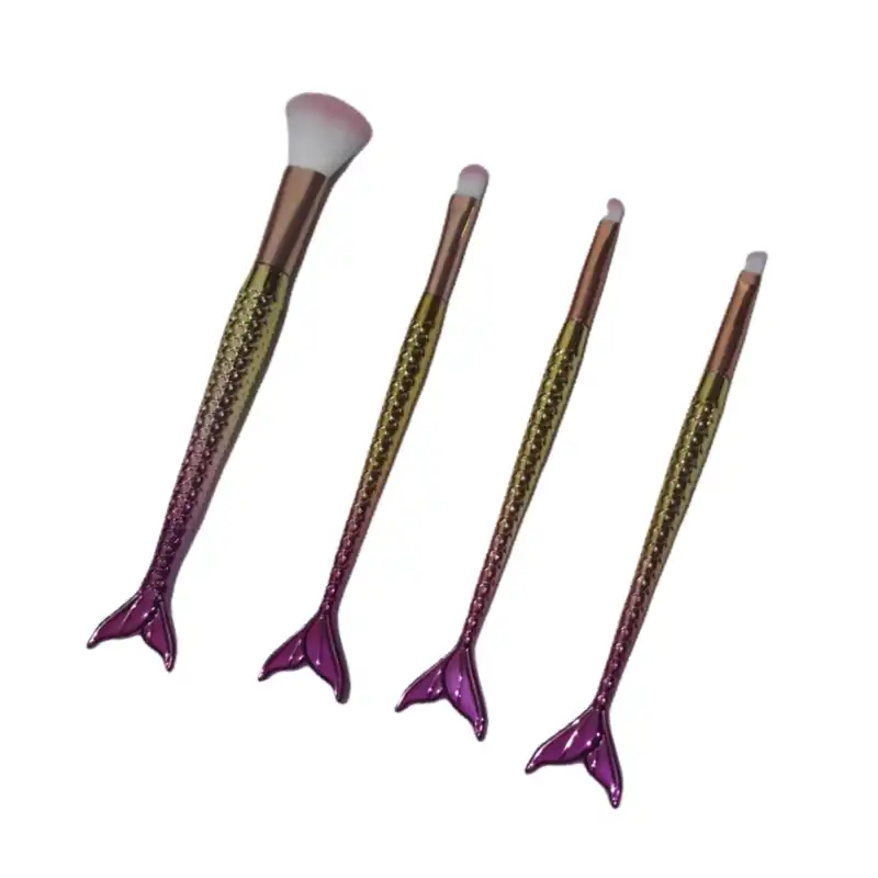 ست برس آرایشی مدل ماهی کد Fish مجموعه 4 عددی