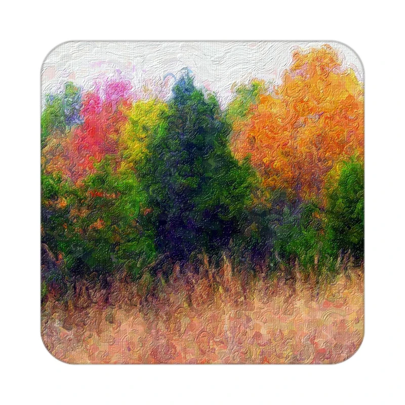 زیر لیوانی کاکتی طرح نقاشی رنگ روغن مدل mg10036