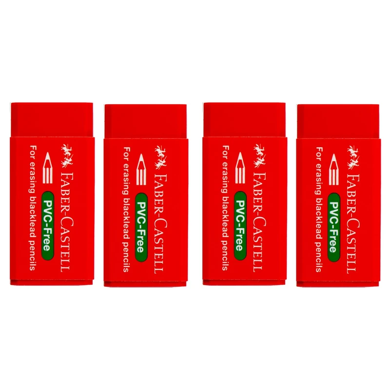 پاک کن فابر کاستل مدل PVC بسته 4 عددی