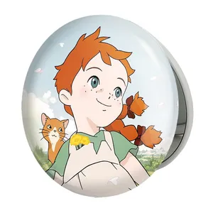 آینه جیبی خندالو طرح آن شرلی مدل تاشو کد 10545 