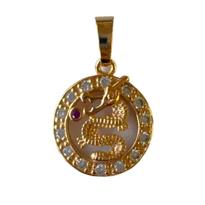 آویز گردنبند زنانه ژوپینگ مدل نگین دار