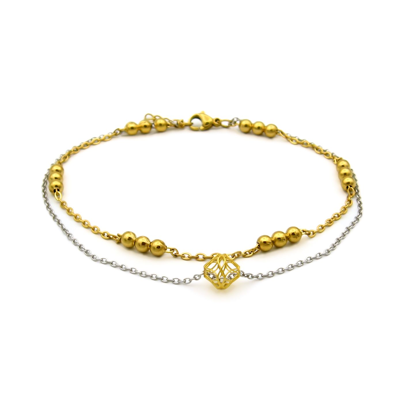دستبند طلا 18 عیار زنانه مانچو مدل bfg235 -  - 1