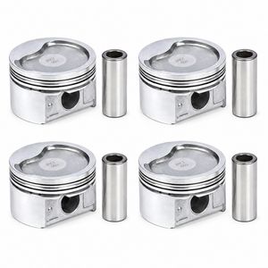 پیستون خودرو تبریز مدل M15 مناسب برای تیبا و کوییک بسته 4 عددی به همراه گژنپین