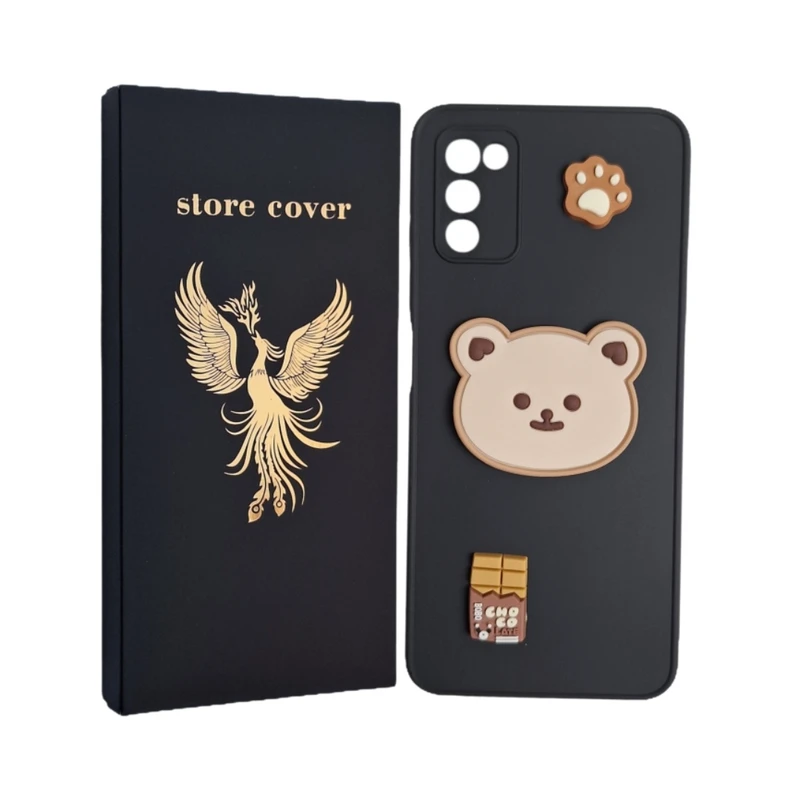 کاور استور کاور طرح عروسک برجسته مدل a03s مناسب برای گوشی موبایل سامسونگ Galaxy A03S