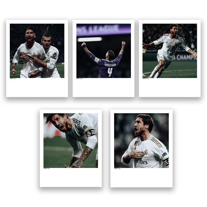 آویز تزیینی عرش مدل فانتزی فوتبالی راموس کد Asa1249 مجموعه پنج عددی