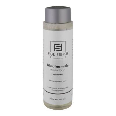 میسلار واتر فولیسنس مدل niacinamide مناسب برای پوست چرب حجم 200 میلی‌لیتر