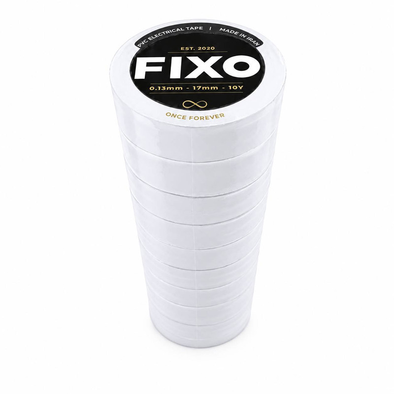 چسب برق فیکسو سفید مدل FX بسته 10 عددی
