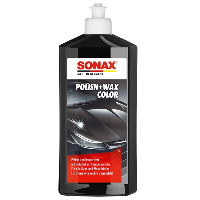 پولیش واکس سوناکس مدل فوق حرفه ای Polish + Wax Color حجم 500 میلی لیتر