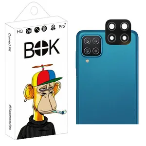 محافظ لنز دوربین بوک مدل 3D-9H مناسب برای گوشی موبایل سامسونگ Galaxy A12 / M32