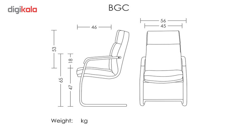 صندلی اداری مدل BGC315L72 صندلی اداری مدل BGC315L72
