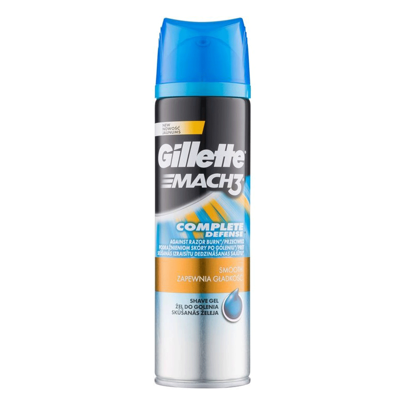 ژل اصلاح مردانه ژیلت سری MACH3 مدل COMPLETE DEFENSE حجم 200 میلی لیتر