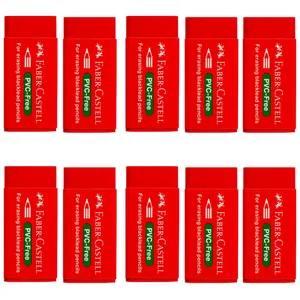 پاک کن فابر کاستل مدل PVC بسته 10 عددی