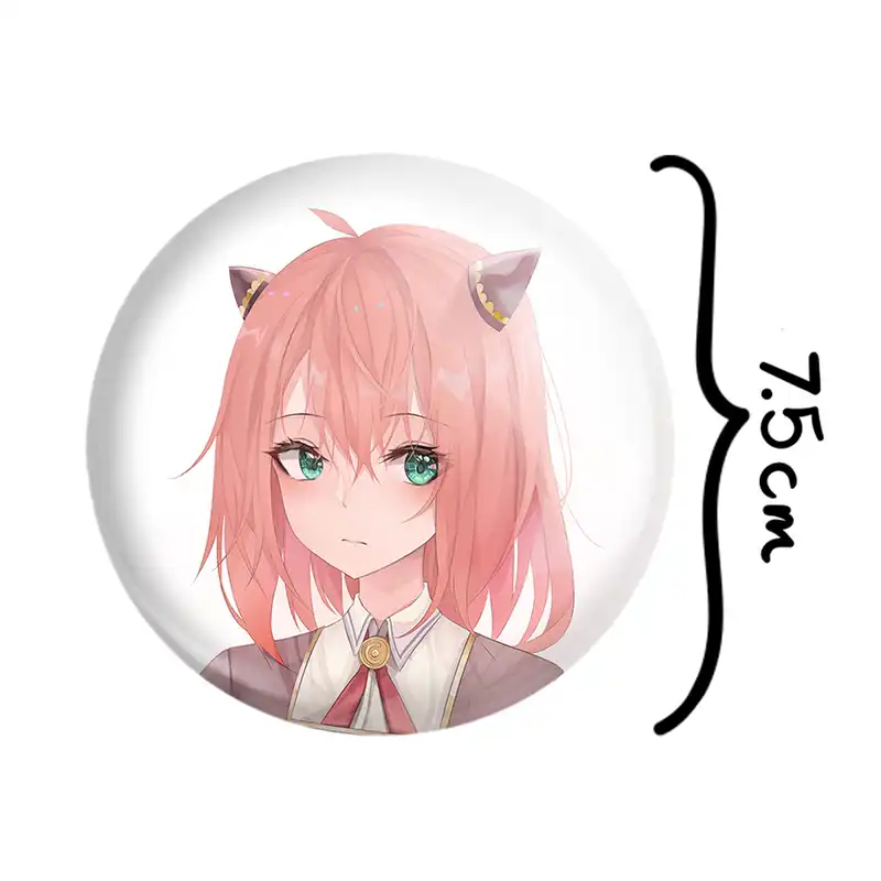 آینه جیبی خندالو طرح انیا انیمه اسپای ایکس فمیلی Spy X Family مدل تاشو کد 22184