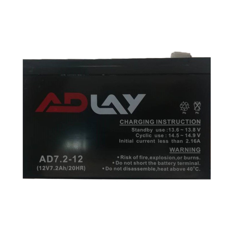 باتری 12 ولت 7.2 آمپر اَدلای مدل AD7.2-12
