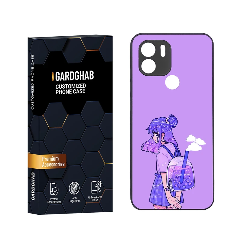 کاور گارد قاب مدل دور ژله ای دخترانه مناسب برای گوشی موبایل شیائومی Redmi A1 Plus / A2 Plus / Poco C50 / Poco C51