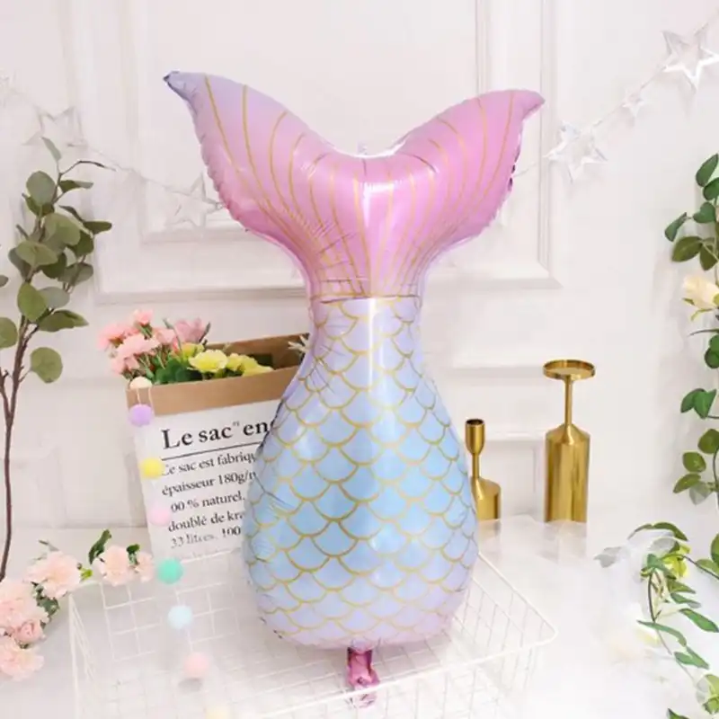 بادکنک فویلی لاکی بالونز مدل دم پری دریایی کد 1193