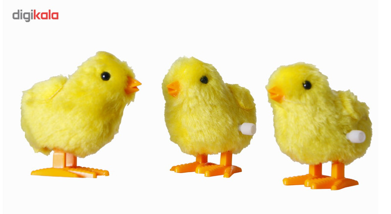 عروسک کوکی مدل جوجه زرد بسته 3 عددی