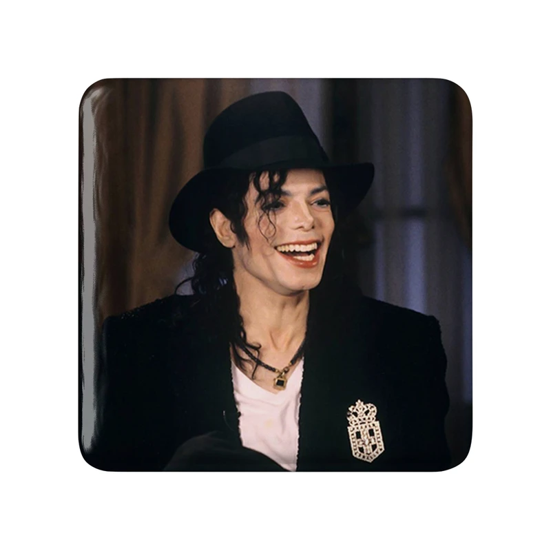 مگنت خندالو طرح مایکل جکسون Michael Jackson  مدل مربعی کد 19231