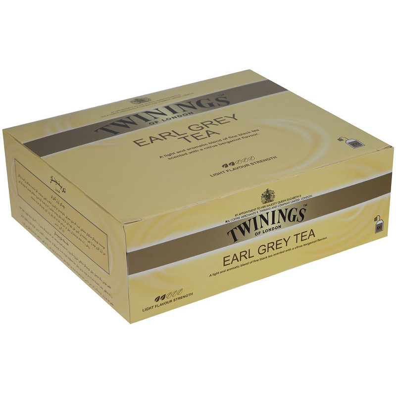 چای سیاه کیسه ای ارل گری توینینگز بسته 100 عددی