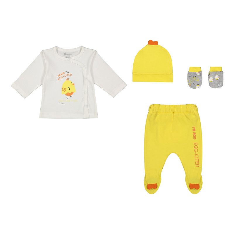 ست 4 تکه لباس راحتی نوزادی دانالو مدل Y06