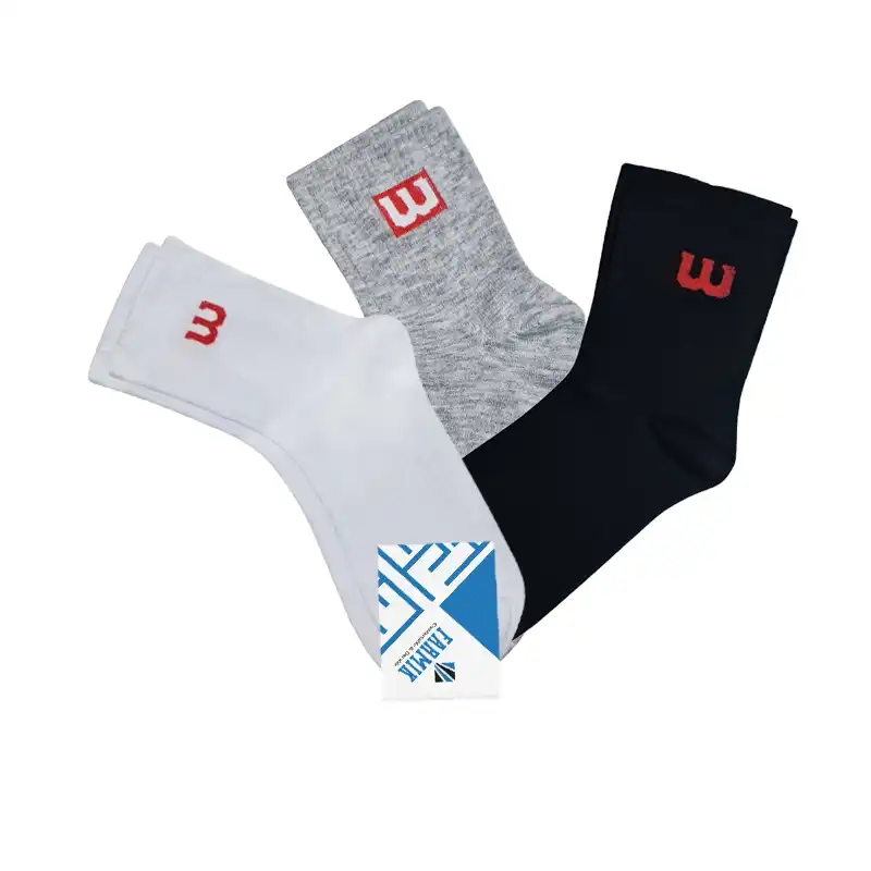 جوراب ورزشی مردانه مدل FM-bwk-03 مجموعه 3 عددی