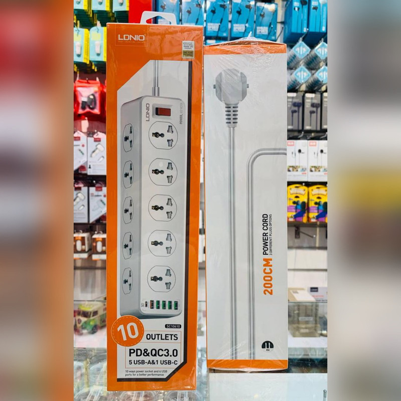 چندراهی برق الدینیو مدل   SC10610 Power Strip