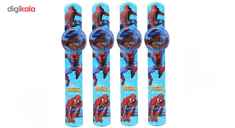 ساعت مچی دیجیتالی مدل Spiderman 03 - بسته 4 عددی ساعت مچی دیجیتالی مدل Spiderman 03 - بسته 4 عددی