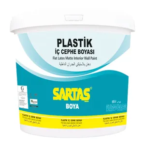 رنگ اکریلیک پایه آب سارتاش مدل لاتکس مات کد SOP103 وزن 3.5 کیلوگرم