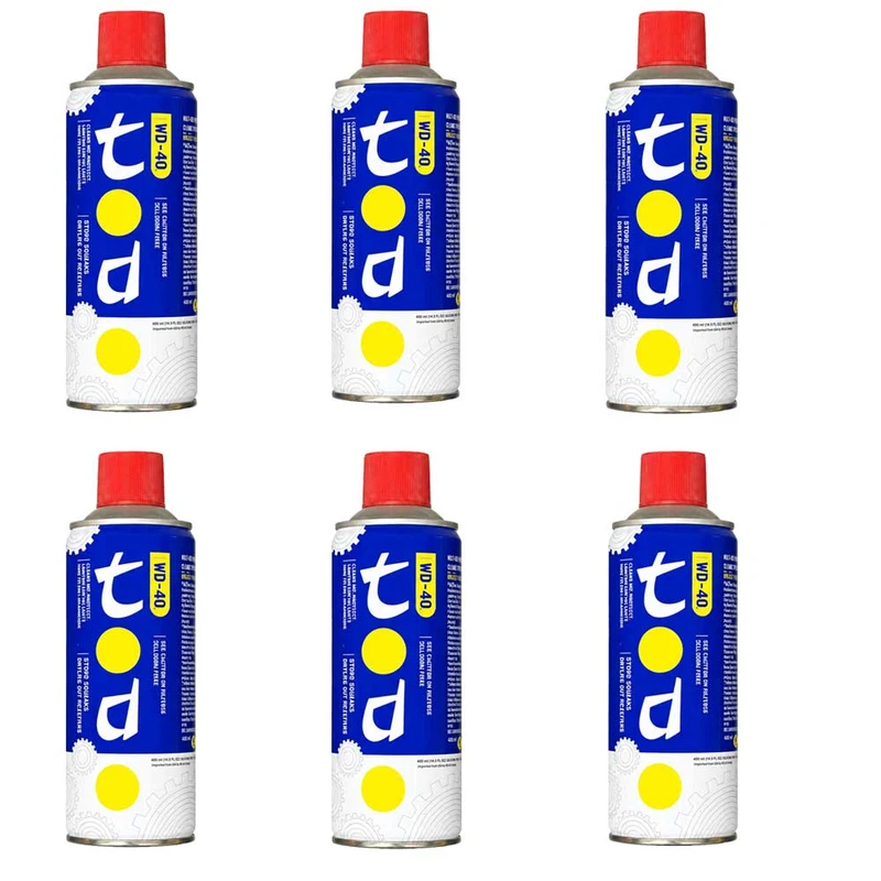 اسپری روان کننده صنعتی کد SPWD-40 حجم 450 میلی لیتر بسته 6 عددی