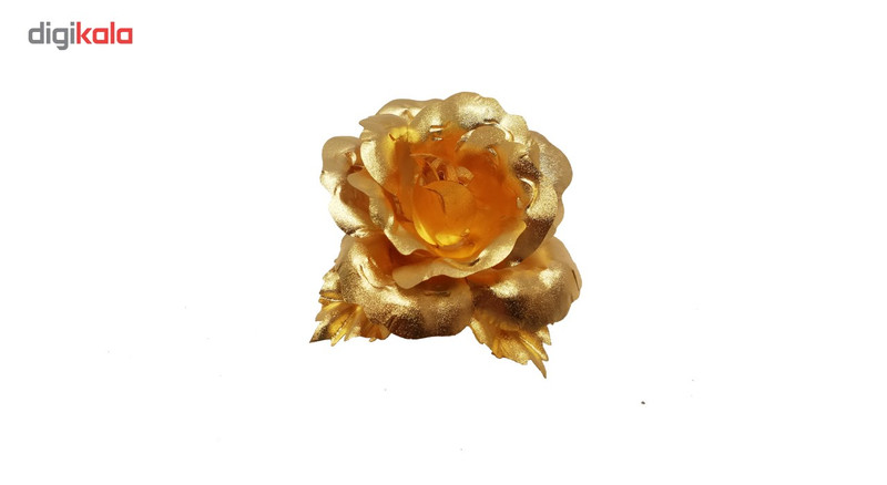 گل سینه مارک گلد طرح گل رز