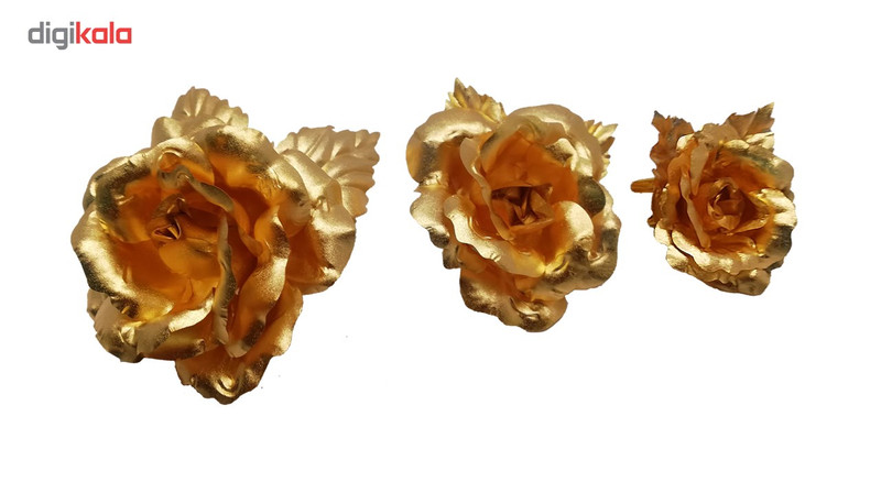 گل سینه مارک گلد طرح گل رز