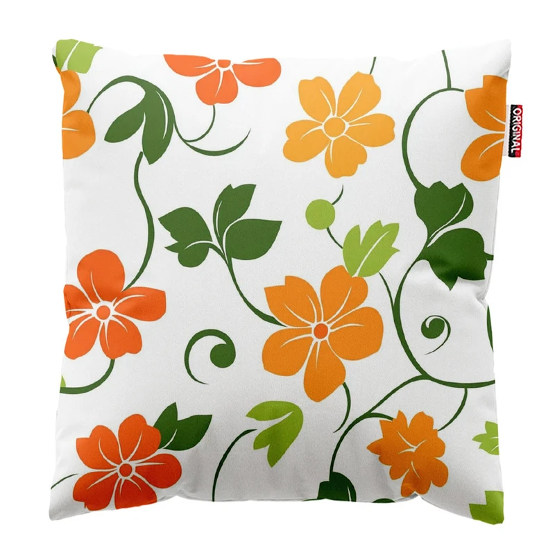 کوسن پاد آفرین طرح گل کد 3792 سایز 30*30 سانتی متر