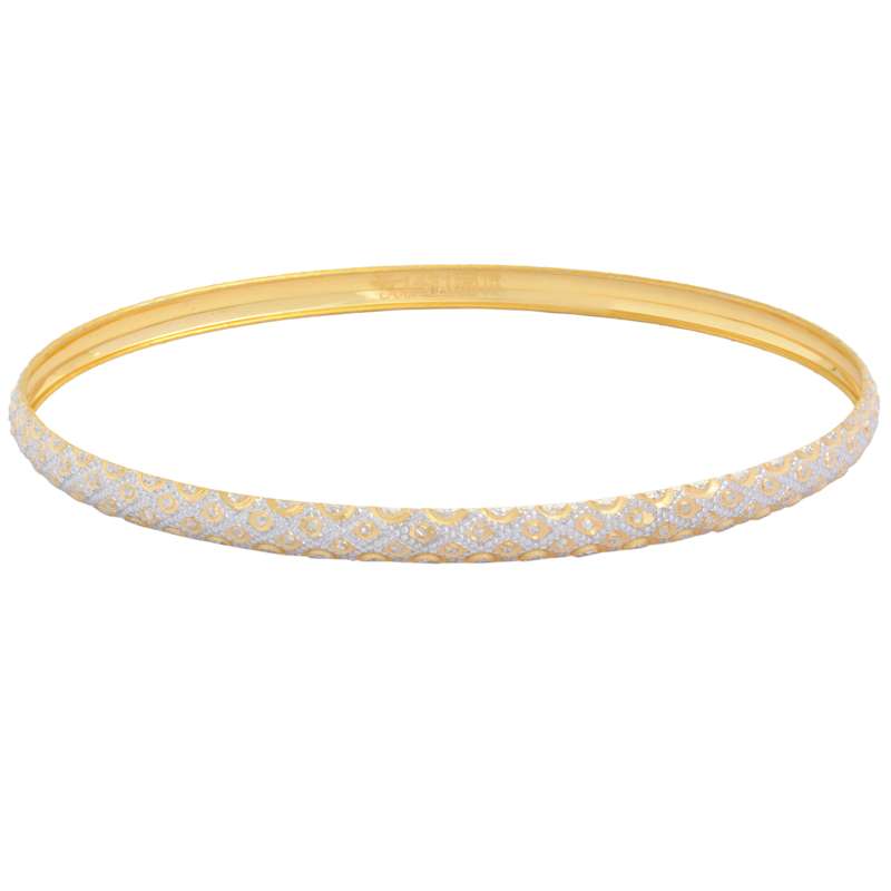 النگو طلا 18 عیار زنانه طلای مستجابی مدل گلبهار کد G3