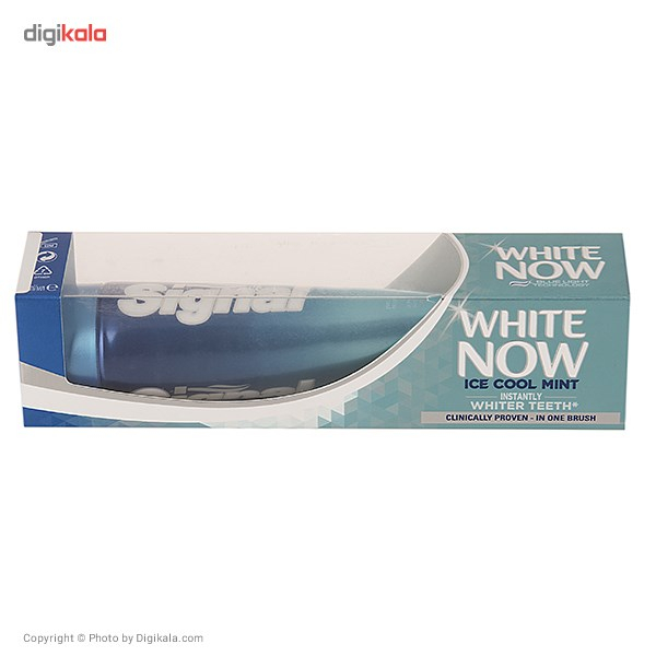 خمیر دندان سیگنال سری White Now مدل Ice Cool Mint حجم 75 میلی لیتر