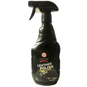 اسپری پولیش چرم خودرو پاور مدل Leather Polish حجم 500 میلی لیتر