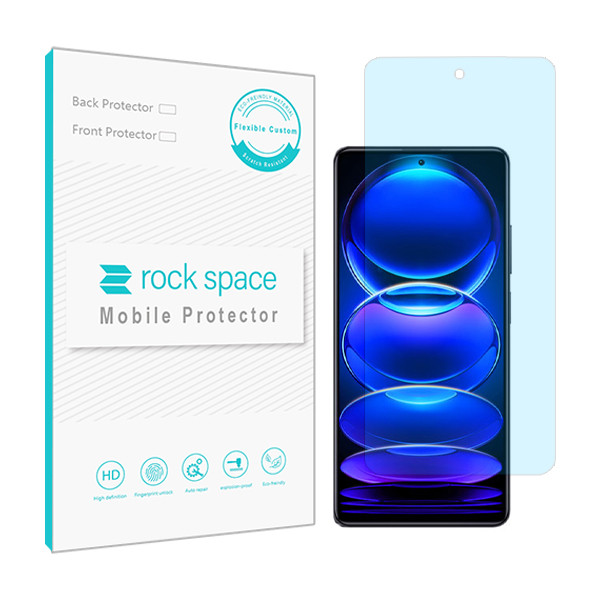 محافظ صفحه نمایش ضد اشعه آبی راک اسپیس مدل HyBLU مناسب برای گوشی موبایل شیائومی Redmi Note 12 Pro 5G