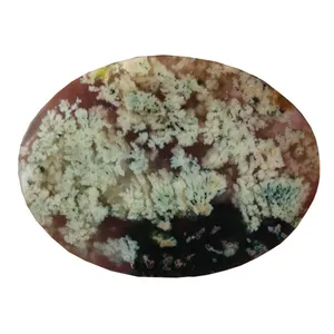 سنگ عقیق شجر مدل منظره شکوفه ای اصل معدنی